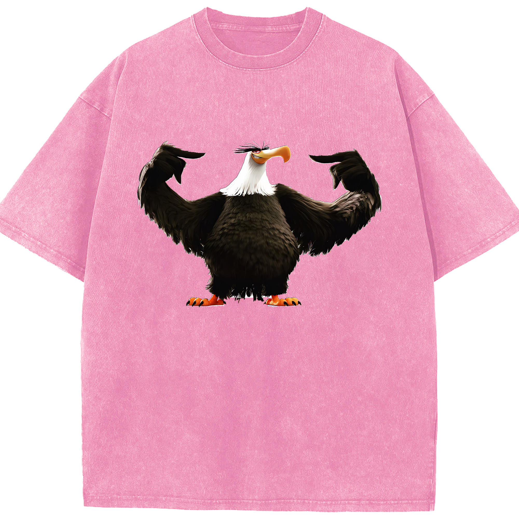 （画像用） Angry Birds アングリーバード 綿100% ヴィンテージ風 半袖Tシャツ（フロントプリント）